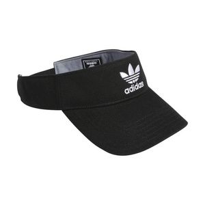 BRAND NEW unisex women adidas black twill adjustable visor (100% cotton)